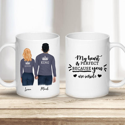 King Queen Couples Mug