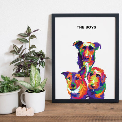 Limited Edition Custom Pet Pop Portraits