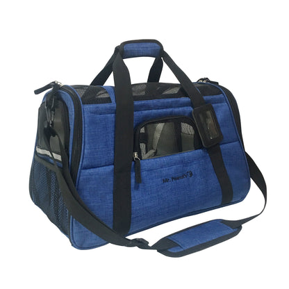 Mr. Peanut's Copper Series Airline Compliant Pet Carrier, Tall Profile Soft Sided Luxury Travel Tote