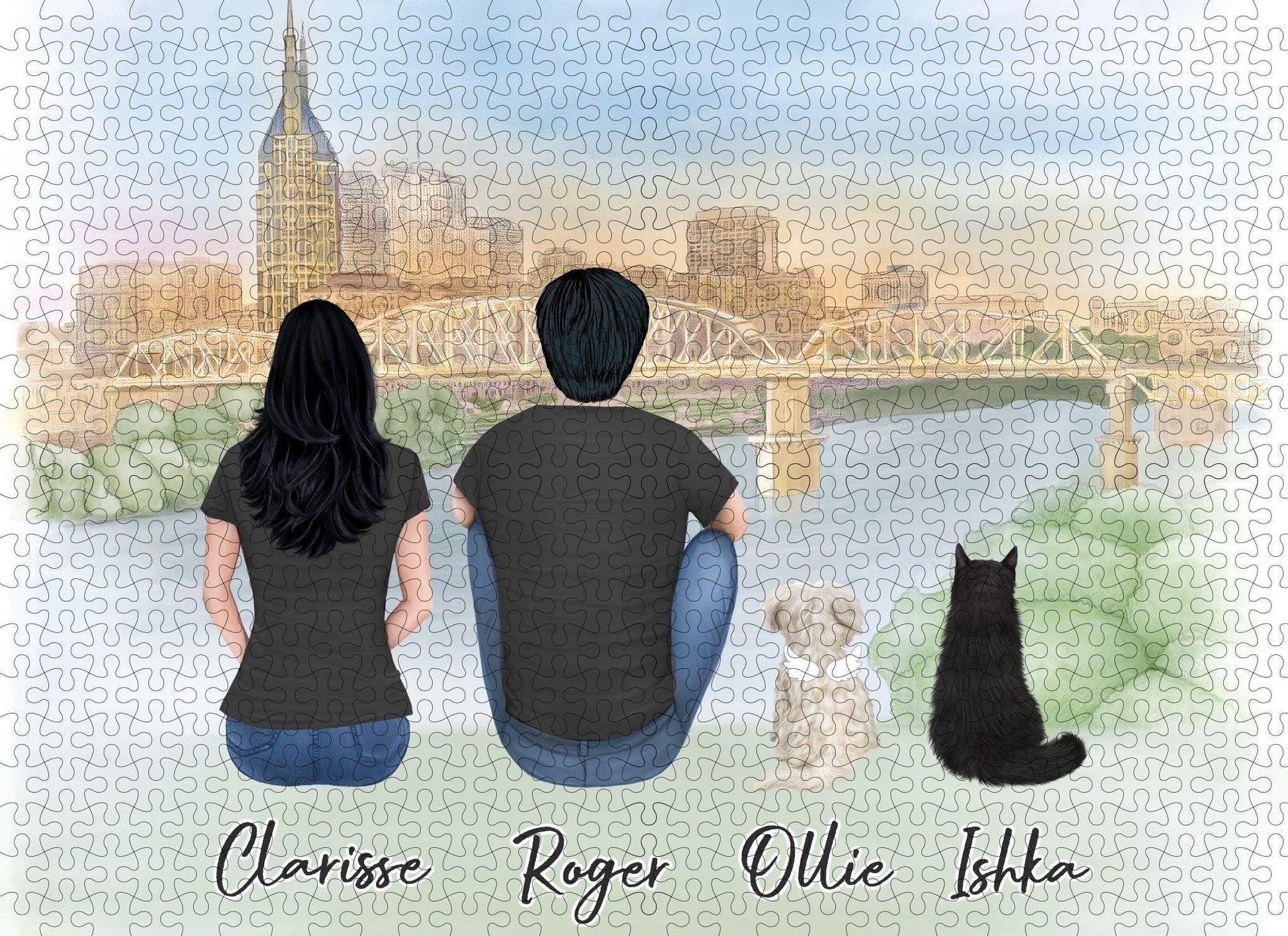 Nashville Personalized Pet & Owner Puzzle