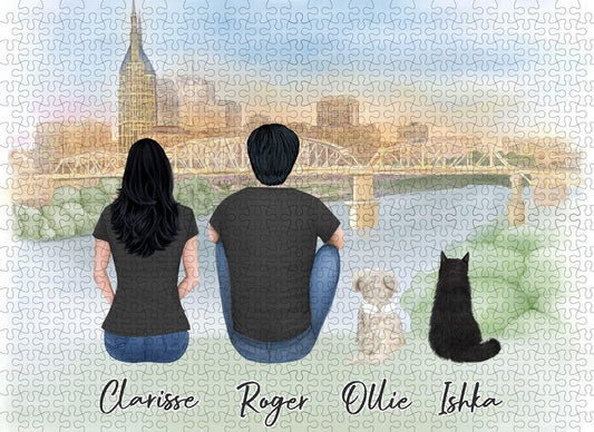 Nashville Personalized Pet & Owner Puzzle