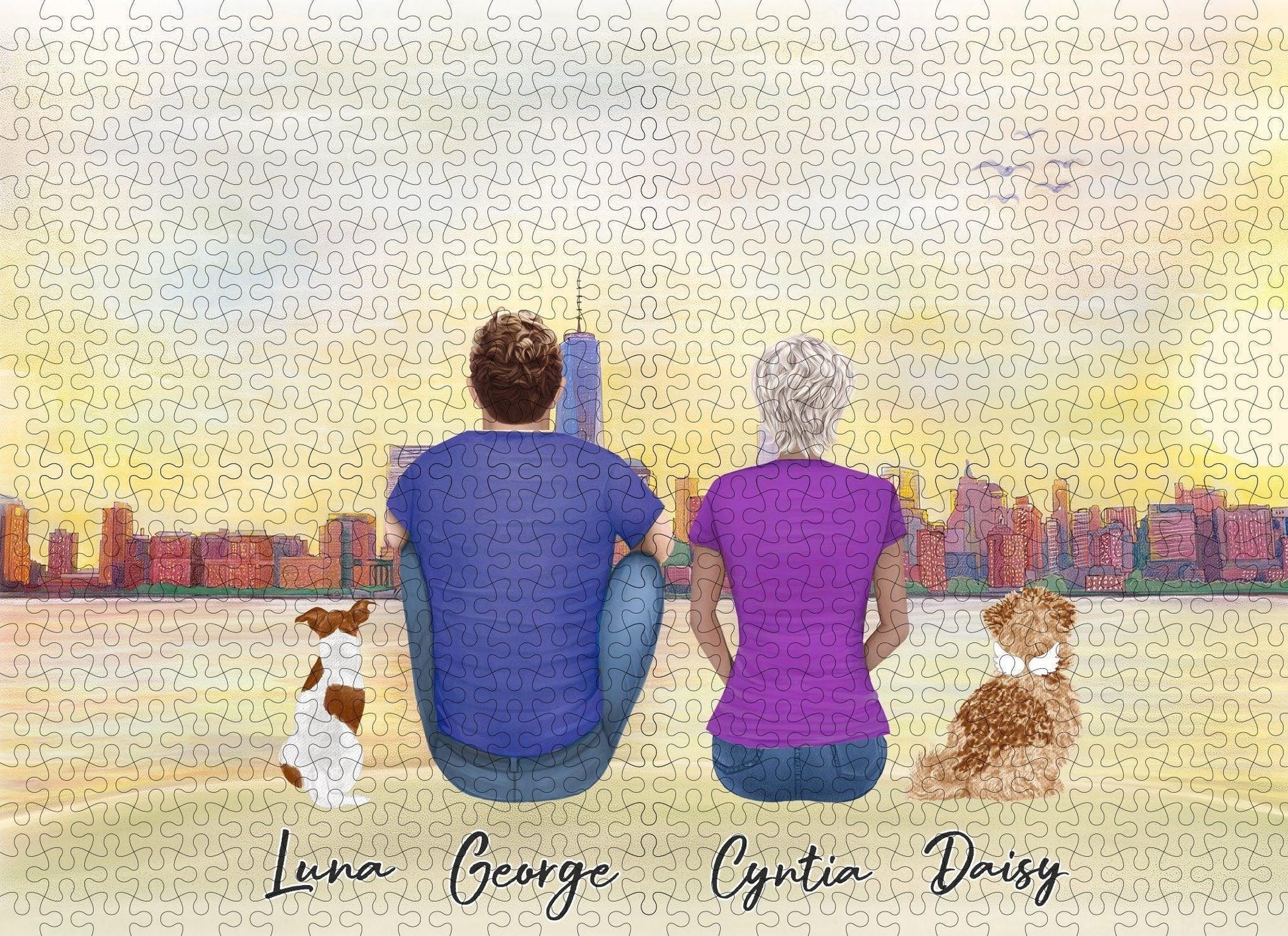 NYC Personalized Pet & Owner Puzzle