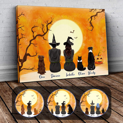 Personalized Halloween Wrapped Canvas