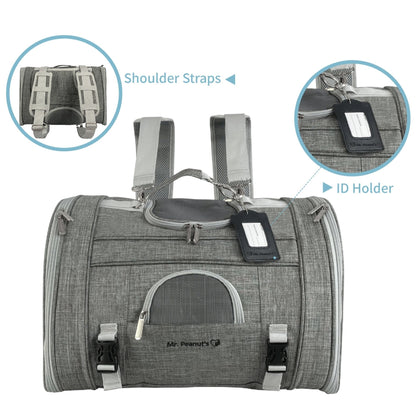Mr. Peanut's Monterey Series Backpack Pet Carrier - Newly Updated Model Now Available