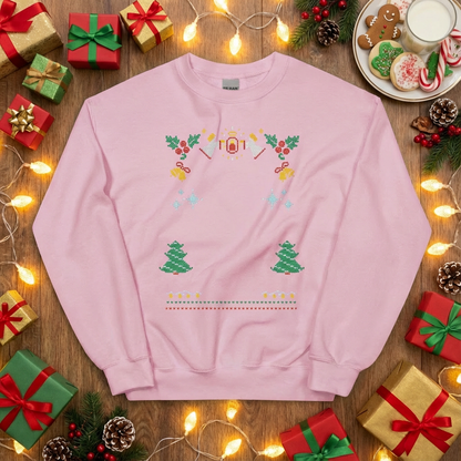 Custom Pet Holiday Sweatshirt - Snow Angels