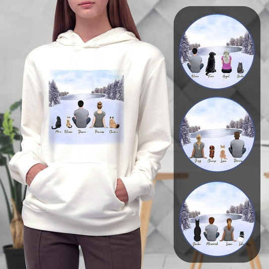 Snow Personalized Pet & Owner Hoodies