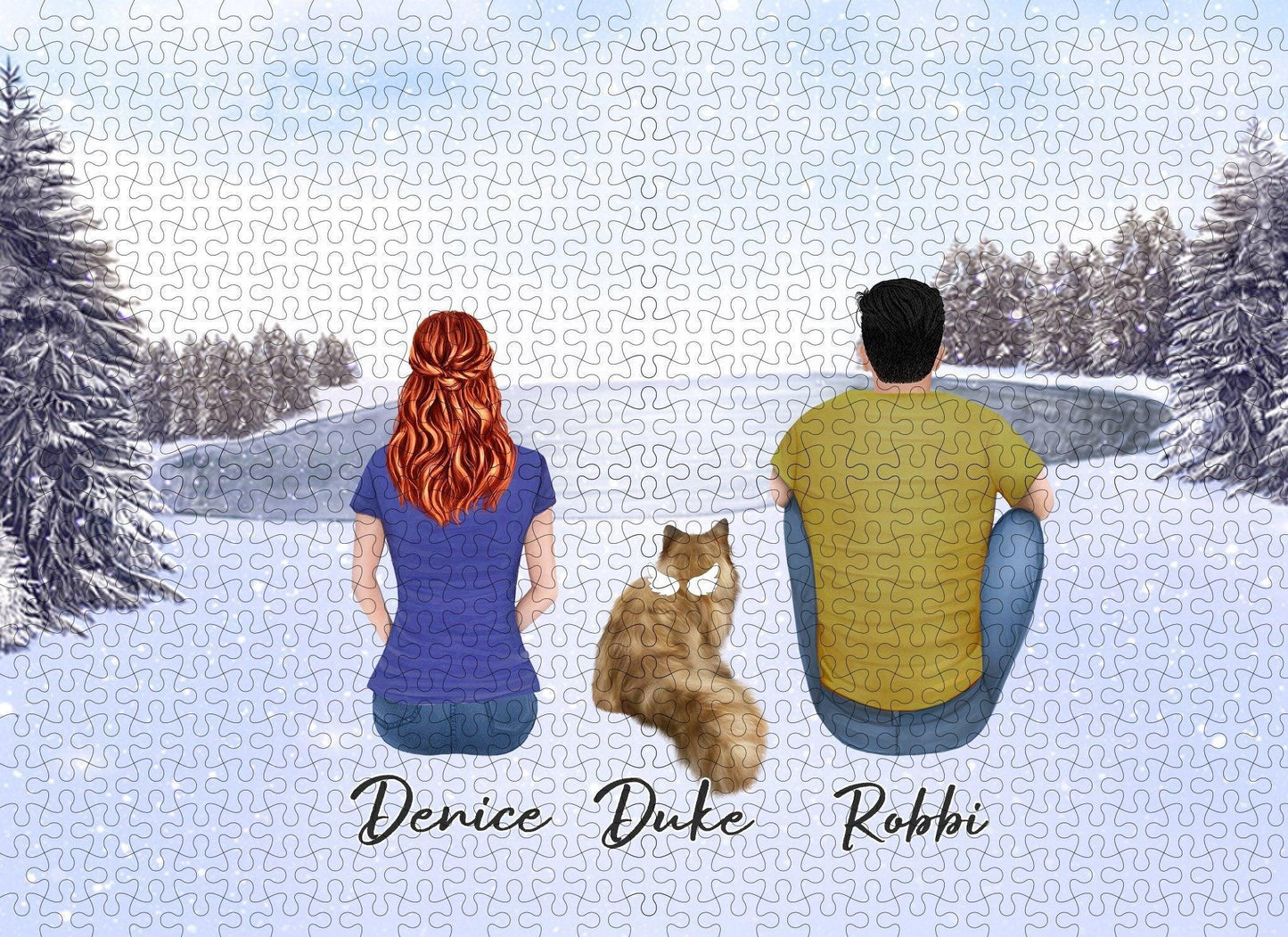 Snow Personalized Pet & Owner Puzzle