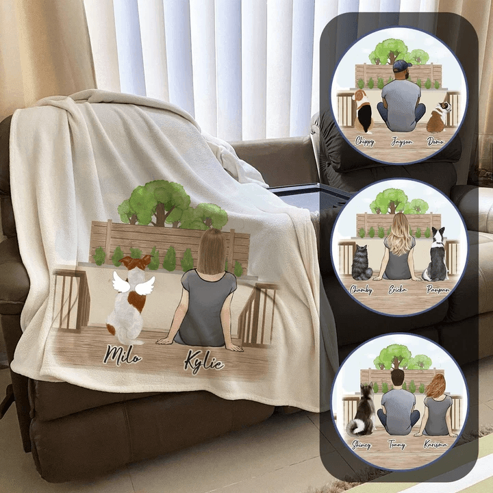 The Backyard Personalized Pet & Owner Blanket