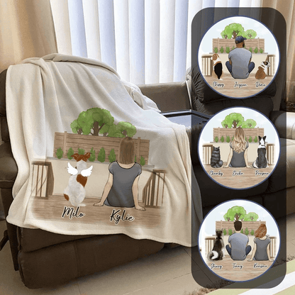 The Backyard Personalized Pet & Owner Blanket