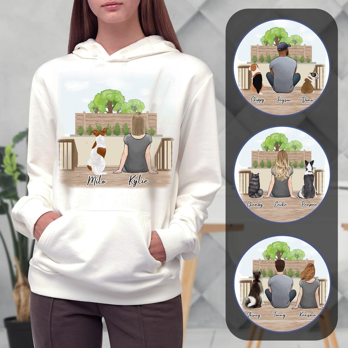 The Backyard Personalized Pet & Owner Hoodies