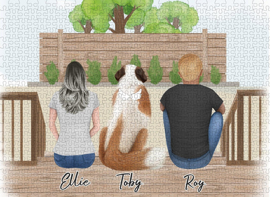 The Backyard Personalized Pet & Owner Puzzle