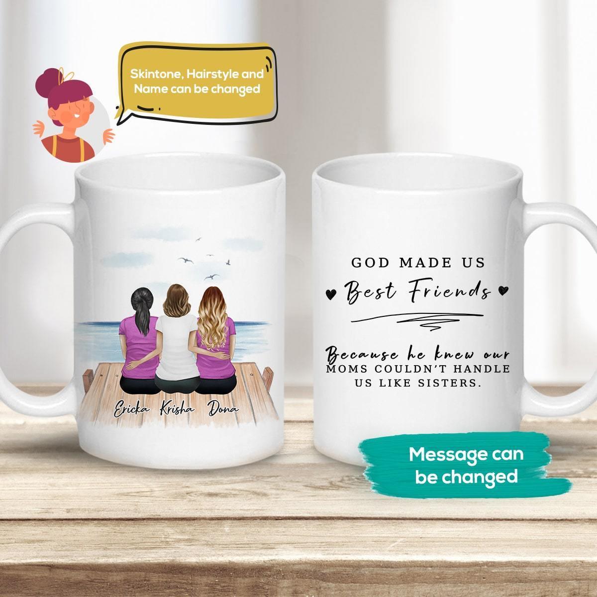 The Dock Personalized Best Friend (Or Sisters) Coffee Mug