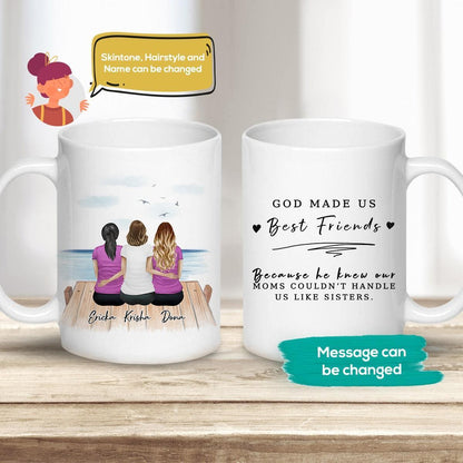 The Dock Personalized Best Friend (Or Sisters) Coffee Mug