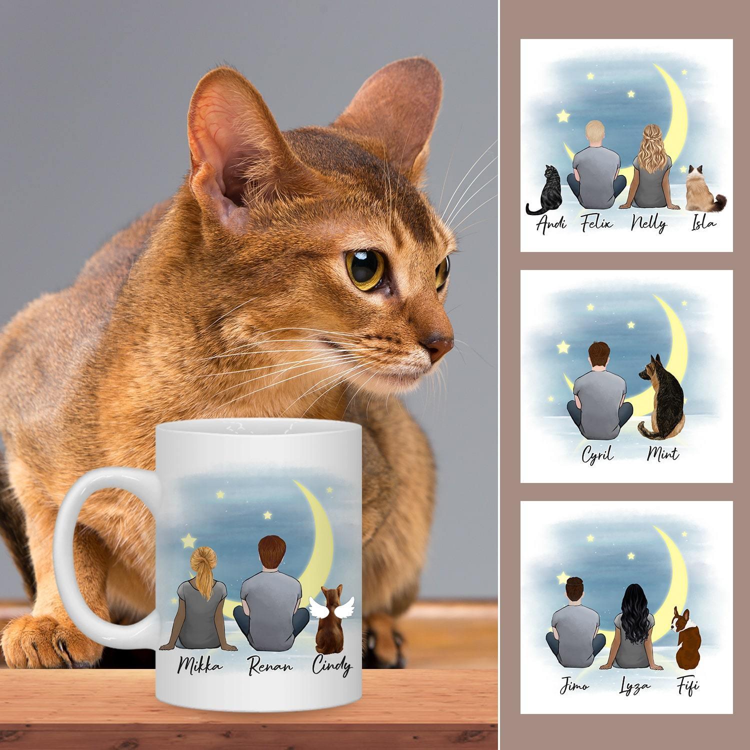 The Moon Personalized Pet & Owner Coffee Mug