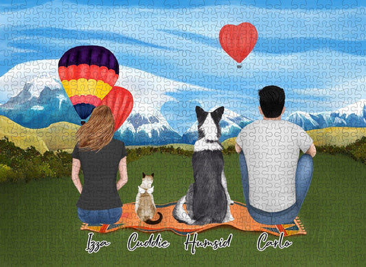 The Valentine Day Personalized Pet & Owner Puzzle