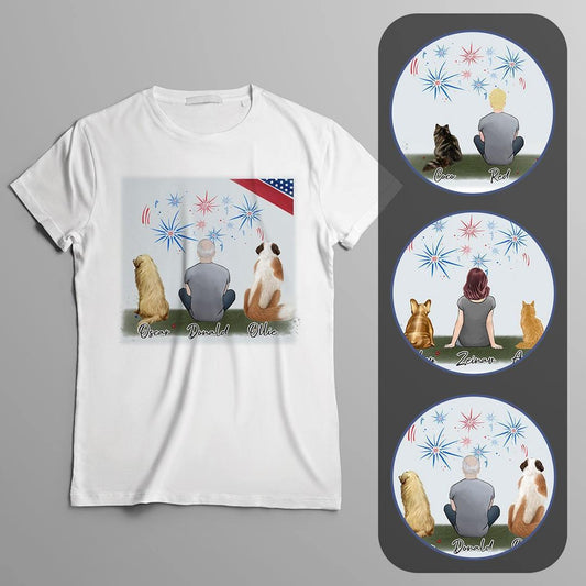 USA Personalized Pet & Owner T-Shirt